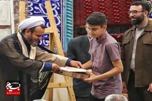 تجلیل از نوجوان فعال فرهنگی، قرآنی و آموزشی مسجد قدس همدان