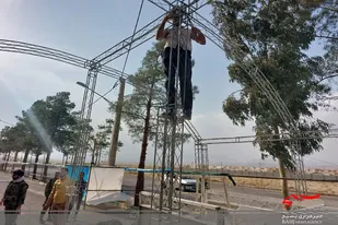 گلزار شهدا سرخه فضا سازی شد