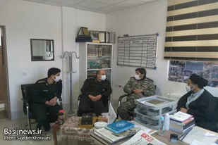 دیدار مسئول نمایندگی ولی فقیه در تیپ 12 با مسئول روابط عمومی سپاه استان