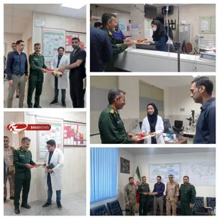 تجلیل فرمانده ناحیه سپاه جاسک&zwnj;ازپزشکان