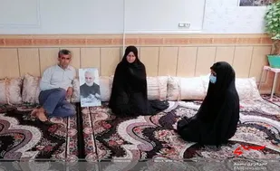 دیدار با خانواده جانباز حجت الله کریمی
