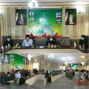 نشست مشترك مديران مناطق چهارگانه شهرداري با فرمانده سپاه ناحيه بندرعباس