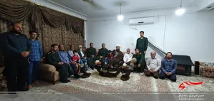 عیادت از پاسداربازنشسته توسط امام جمعه و فرمانده سپاه شهرستان دیلم