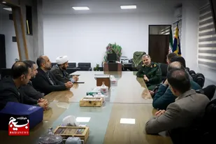 دیدار عیدانه مدیر کل کمیته امداد امام خمینی ره استان مازندران با فرمانده سپاه کربلا