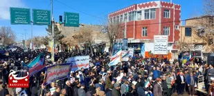 جشن چهل و شش سالگی انقلاب اسلامی در شهرستان جوین&nbsp;+ فیلم و تصویر