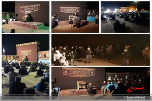 برنامه های متنوع عزاداری در دهه اول محرم در روستای اروانه در سرخه برگزار شد