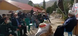مراسم آبروی محله در روستای بادرود  فیروزکوه برگزار شد