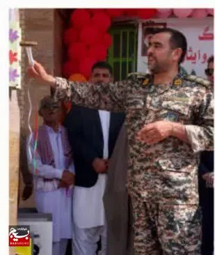 نواختن زنگ ایثار و مقاومت در شهرستان ایرانشهر&nbsp;