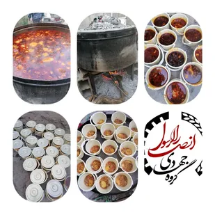 طبخ و توزیع  غذا بین نیازمندان و ایتام منطقه ی گلباف