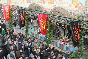 مردم شهیدپرور کرج، میزبان شهدای گمنام دوران دفاع مقدس شدند
