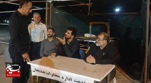 برپایی جهادی میز خدمت مخابرات هندیجان در تجمعات حماسی به یادشهدای کربلا
