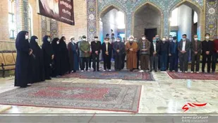 گلزار شهدای سرخه گلباران شد