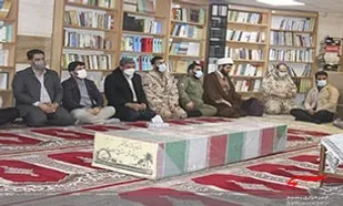 وداع با شهید گمنام تازه شناسایی شده در خوزستان