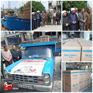 رزمایش توزیع ۵۱ سری جهیزیه به نوعروسان نیازمند در چالوس