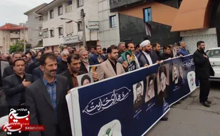 اجتماع عزاداران مردم گیلان در بزرگداشت شهادت سیدالشهدای خدمت و همراهانش