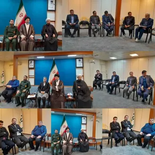 نشست ستاد دهه فجر شهرستان پیشوا در دفتر امام جمعه