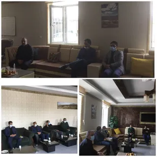 دیدار مسئولین از فرماندار رابر