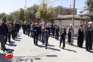 برپایی دسته عزاداری ۲۸ صفر در بهار