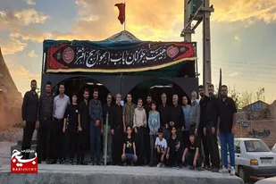 ایستگاه صلواتی ویژه ماه محرم در سرخه برپا شد