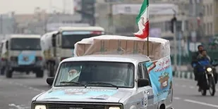 رزمایش خودرویی توزیع ۱۱۰ هزار بسته کمک معیشتی و ۳۱۳ جهیزیه در تهران بزرگ