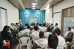 تجدید بیعت بسیجیان فامنین با ولایت و آرمان&zwnj;های انقلاب اسلامی