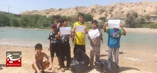 برگزاری اردوی یک روزه بسیجیان در آغاجاری
