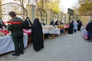 برگزاری نمایشگاه اقتصاد مقاومتی پایگاه پنج تن همدان