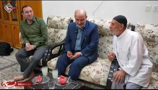 دیدار صمیمانه با جانباز سرافراز دفاع مقدس حسین صفرزاده+فیلم