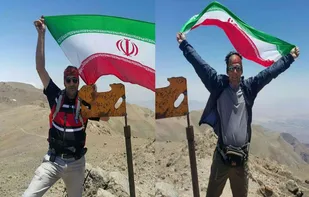 صعود دو دانشجوی دانشگاه آزاد اسلامی به بلندترین قله شاهرود