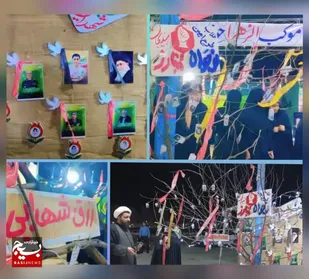 موکب الزهرا (س) با برگزاری نمایشگاه شب شهدایی در بندرهندیجان