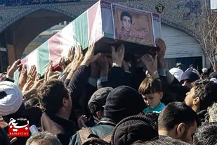پیکر مطهر &laquo;علیرضا بادرام&raquo; در قم تشییع شد