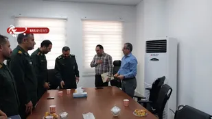 دیدار فرمانده و پرسنل ناحیه بسیج آغاجاری با فرماندار به مناسبت هفته دولت