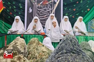 حضور پرشور دانش&zwnj;آموزان لالجینی در اعتکاف