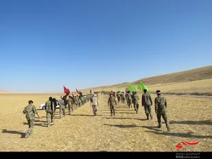 رزمایش اقتدار عاشورایی بسیجیان در ورزقان