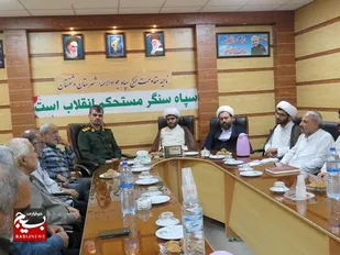 دیدار امام جمعه شهر سعدآباد با فرمانده سپاه شهرستان دشتستان