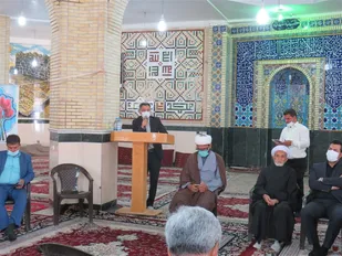 برپایی میز خدمت در روستای مزج شاهرود+تصاویر