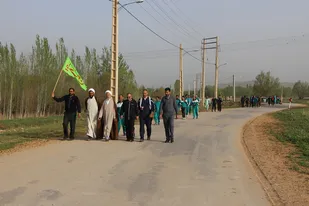 برگزاری پیاده روی و کوهپیمایی  در شهرستان کیار