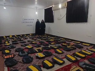 مهر فاطمی در کوله&zwnj;پشتی دانش&zwnj;آموزان لالی