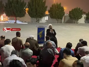 نشست بصیرتی و تبیینی با بسیجیان شهر درگهان جزیره قشم