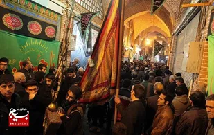 اوج عشق و دلدادگی به سیدالشهدا در بازار سنتی اردبیل