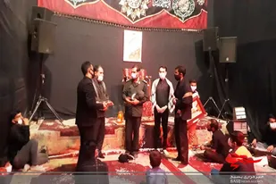 حضور فرمانده سپاه فامنین در جمع هئیت عزاداری شیفتگان اباعبدلله(ع)