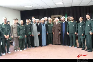 دیدار کارکنان سپاه انصارالحسین(ع) با امام جمعه همدان