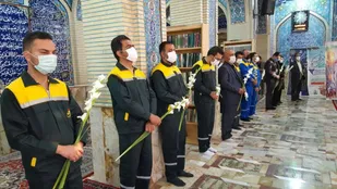 تجدید میثاق کارگران با شهدا و آرمان&zwnj;های انقلاب اسلامی