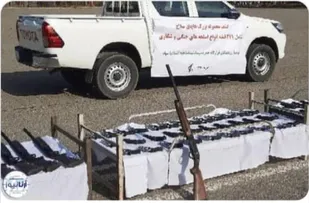کشف ۲۷۱ قبضه سلاح در مناطق مرزی توسط لشکر ۳