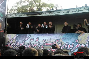 اجتماع عظیم عزاداران حسینی کبودراهنگ در عصر عاشورا
