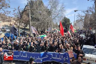 خلق حماسه حضور در تویسرکان به خونخواهی امام شهید