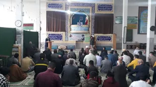 سخنرانی مسئول دفتر نمایندگی ولی فقیه سپاه شهرستان رازوجرگلان در  نماز جمعه شهر راز