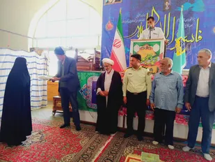 آیین تجلیل ازمادرشهید امین محمدیوسفی شهیدمدافع امنیت+ عکس