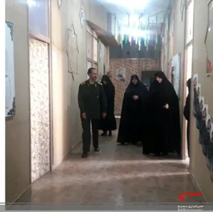 بازدید و سرکشی فرمانده ناحیه مقاومت بسیج امام صادق (ع) از حوزه ۴ خواهران