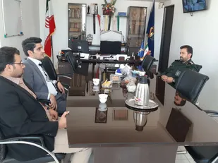 دیدار رئیس اداره صمت پیشوا با فرمانده سپاه